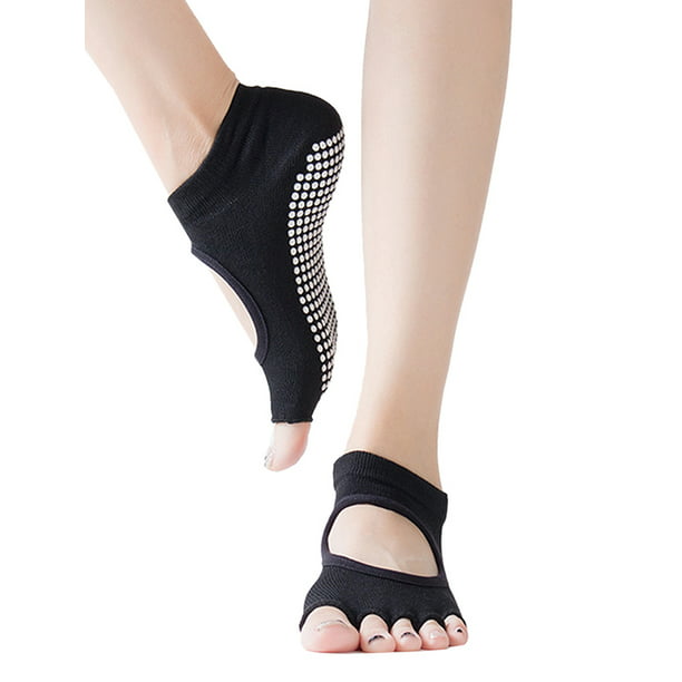 Womens Yoga Sock Non Slip Skid Grips Pilates Fitness Ballet Exercise Gym Massage